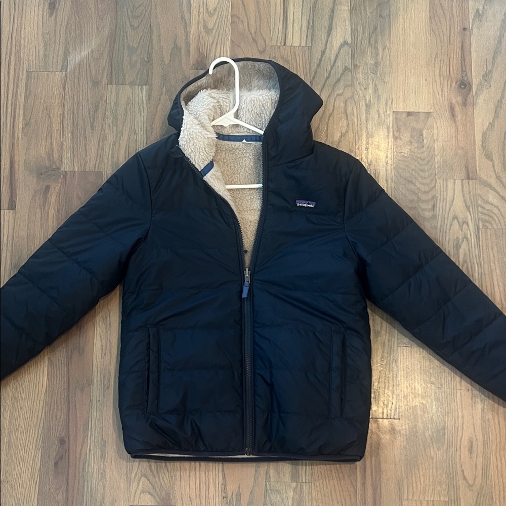 Patagonia Kids Ready Freddy reversible jacket with hood